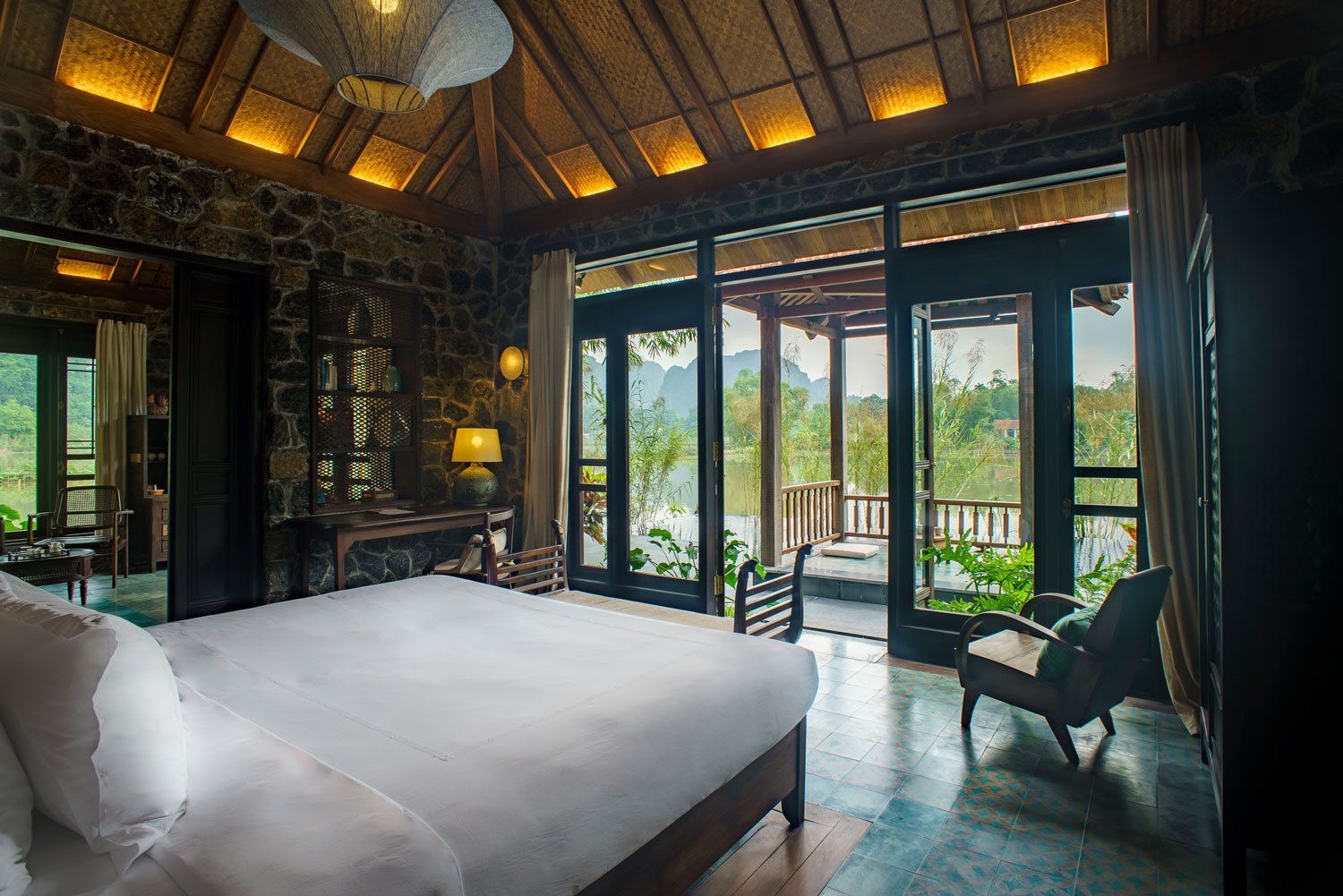 Eco resort stone bungalow Ninh Binh