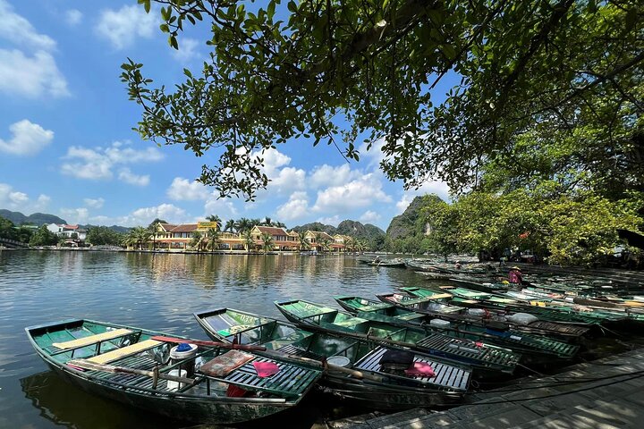 Ninh Binh waterway near Kenh Ga homestay area