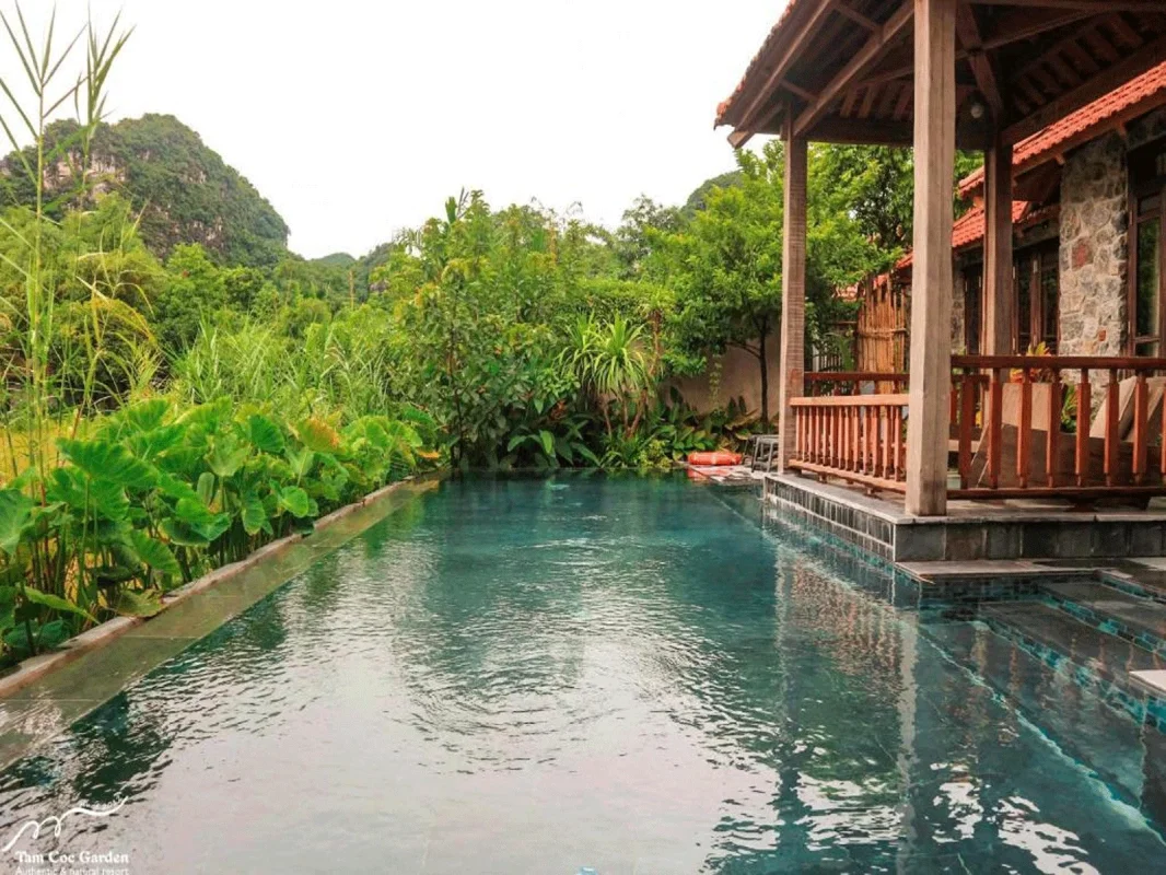 Natural pool at Tam Coc boutique hotel