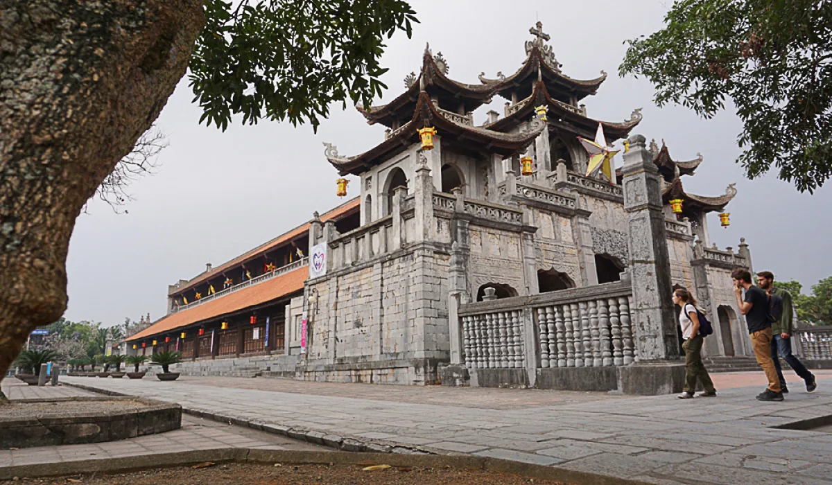 Phat Diem Cathedral's stone bell tower (Phuong Dinh), Ninh Binh